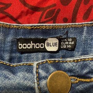 Distressed High Rise Stretch Skinny Jean